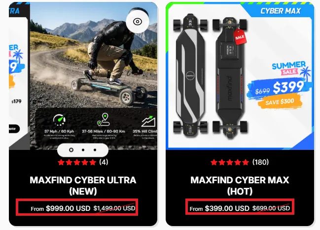 Maxfind 20% off offer