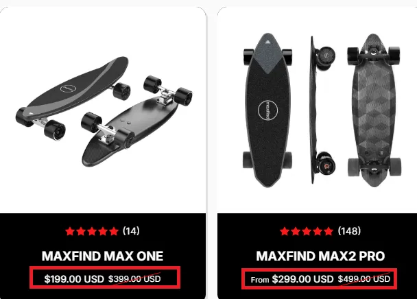 Maxfind 20% off discount offer